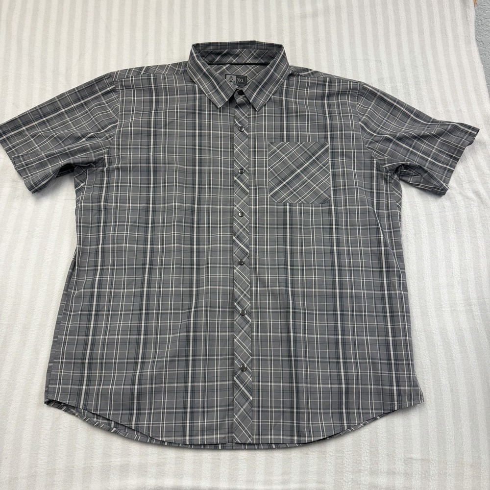 Magpul Industries Tactical Short Sleeve Shirt Mens Size 3XL Snap Down Plaid